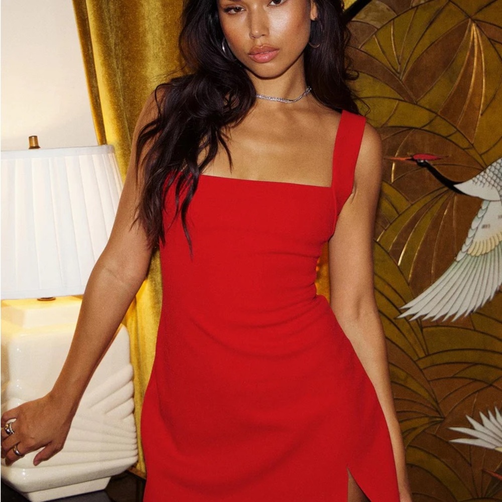Princess Polly bombshell mini dress red